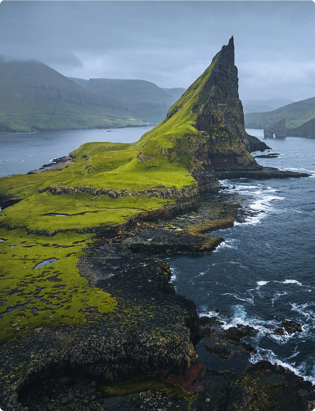 Coastal mountain peak