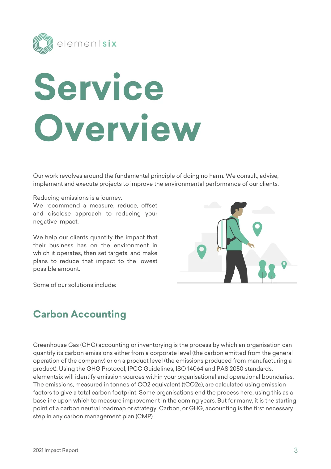 elementsix 2021 Impact Report — page 8 of 23. Open the PDF for selectable text.