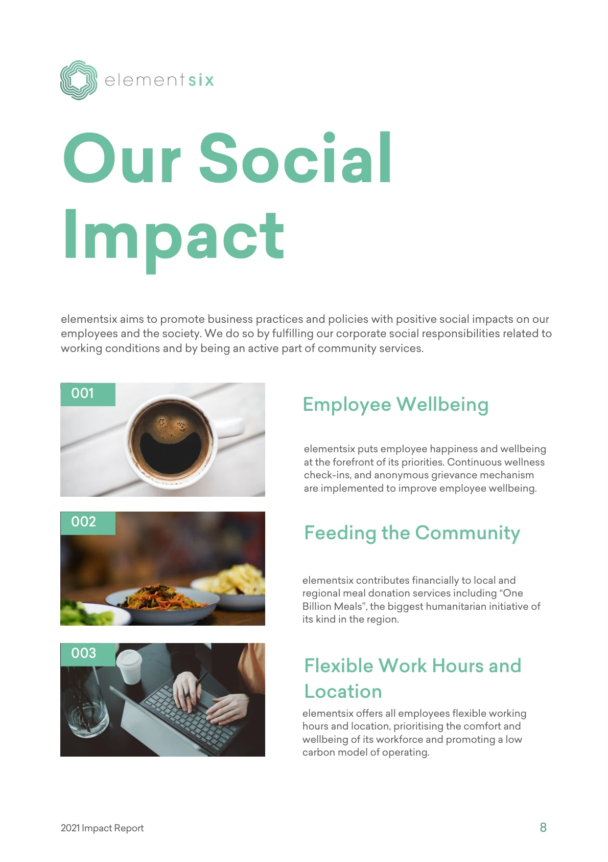 2021 Impact Report — page 13 of 23. Open the PDF for selectable text.