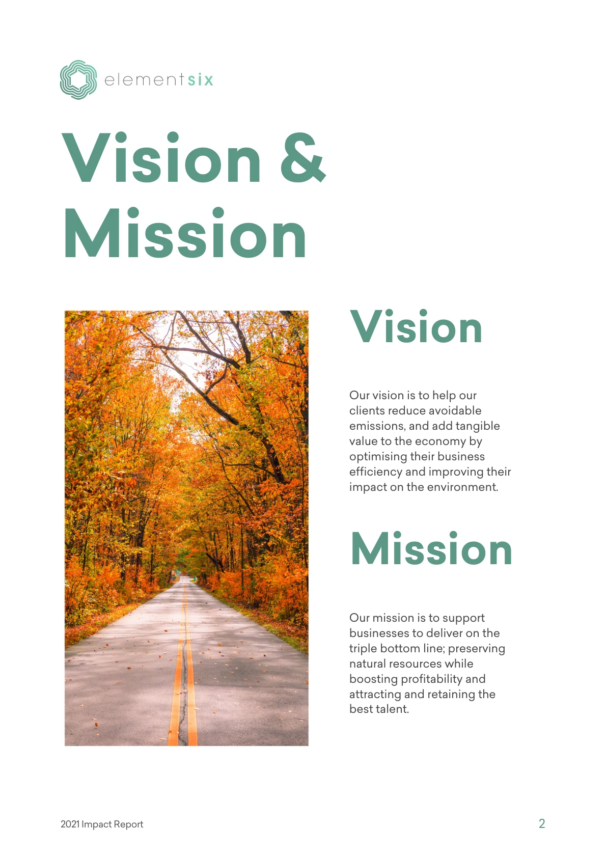 2021 Impact Report — page 7 of 23. Open the PDF for selectable text.