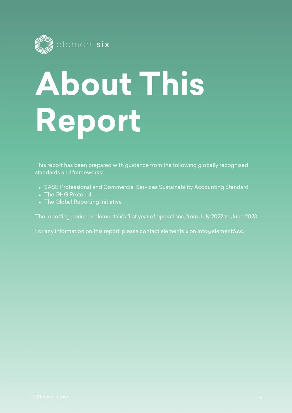 2022 Impact Report — page 5 of 26. Open the PDF for selectable text.